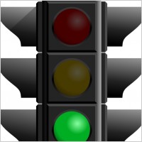 Traffic Light: Green clip art