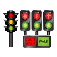 traffic light icon vector