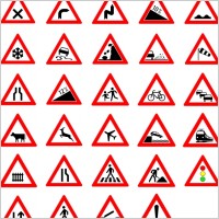 traffic street road signs clip