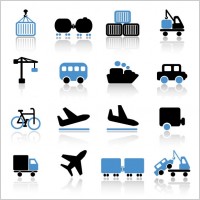 transport icon 03 vector