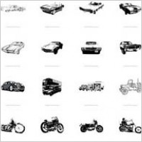 Transport theme vector