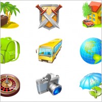 Travel Icon Set icons pack