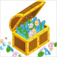 Treasure chest open