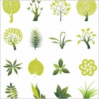 Tree and Leaf Vector Set