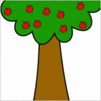 Tree With Fruits clip art