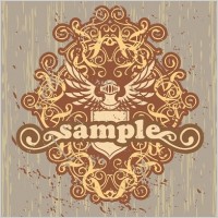 Trend Element Retro Floral Pattern Vector