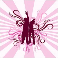 trend figures silhouette vector the trend patterns
