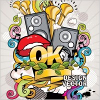 trend of music posters 01 vector