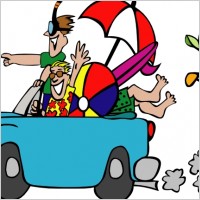 Trip To The Beach clip art