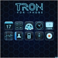TRON for iPhone icons pack
