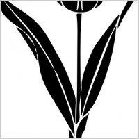 Tulip Silhouette clip art