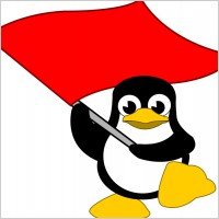 Tux bandera