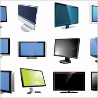 TV and Monitor Vector Set