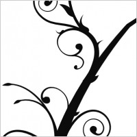 Twisted Branch clip art