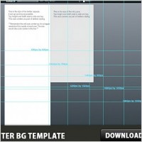 Twitter Background Free PSD Template