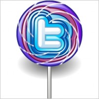 Twitter lolly purple
