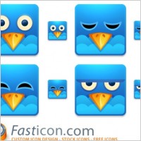 Twitter Square Icons icons pack