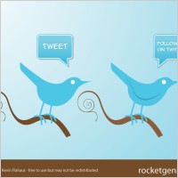 Twitter Style Bird Icons 