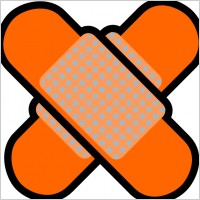 Two Patch Icon clip art
