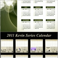 two vector calendar 2010