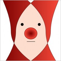 Unhappy Clown clip art
