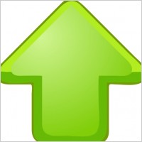 Up Arrow Green clip art