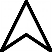 Up Arrow Head clip art