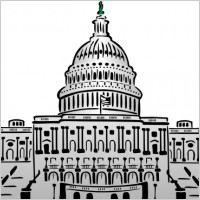 Us Capitol Building Clipart Style clip art