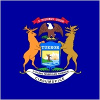Us Michigan Flag clip art