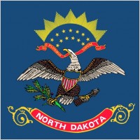 Us North Dakota Flag clip art