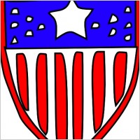 Usa Flag Badge clip art