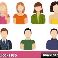 User Icons Free PSD