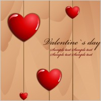 Valentine’s Day Love Card Vector