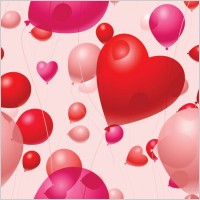 valentine day balloon vector