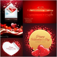 valentine day greeting card vector