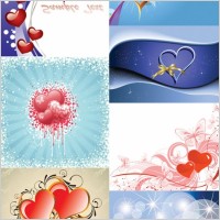 valentine day heartshaped vector background
