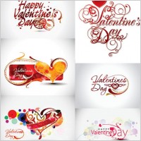 valentine day word theme vector