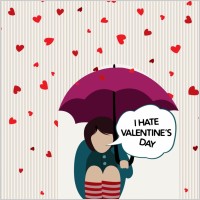 Valentine Hate Vector