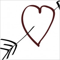 Valentine Heart Arrow clip art