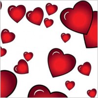 Valentine hearts vector
