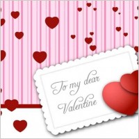 Valentine&rsquo;s Day Card Vector Graphic