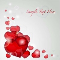 Valentine&rsquo;s Day Heart Card Vector