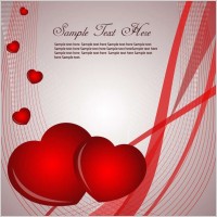 Valentines Card Vector Graphic
