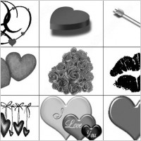 valentines day brush