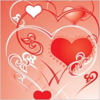 Valentines day love ornament