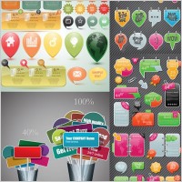 variety of decorative elements vector