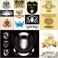 variety of europeanstyle design elements vector package