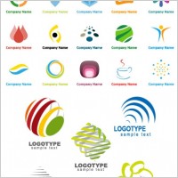 variety of graphic logo template vector