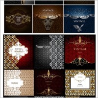 variety of practical european pattern vector
