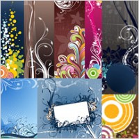 Variety of practical fashion trend of the background pattern vector material